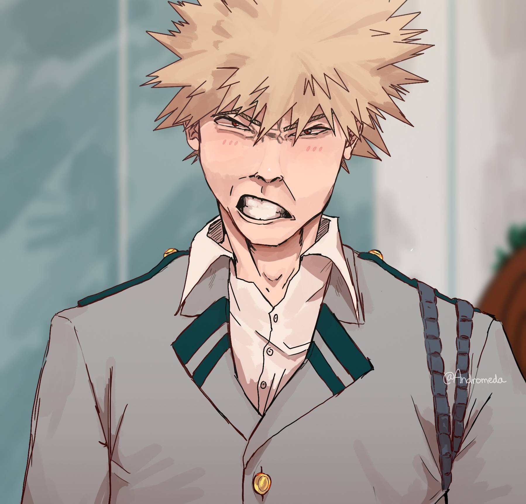 Bakugou Smile : Wallpaper Look Smile Guy My Hero Academia Boku No Hero