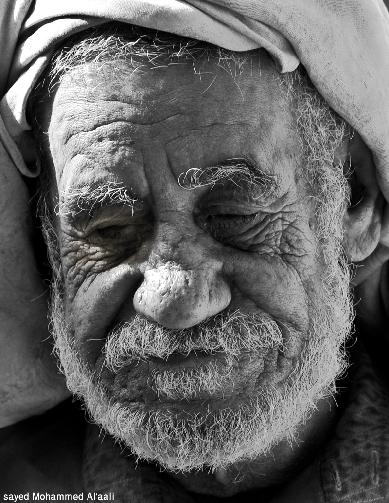 Old Man - Black and white