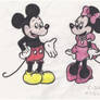 Mickey and Minnie Mouse