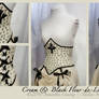 BlackCream Fleur-de-Lis Corset