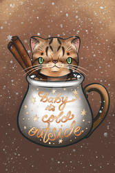 Holiday Teacup Cats - Cinnamon
