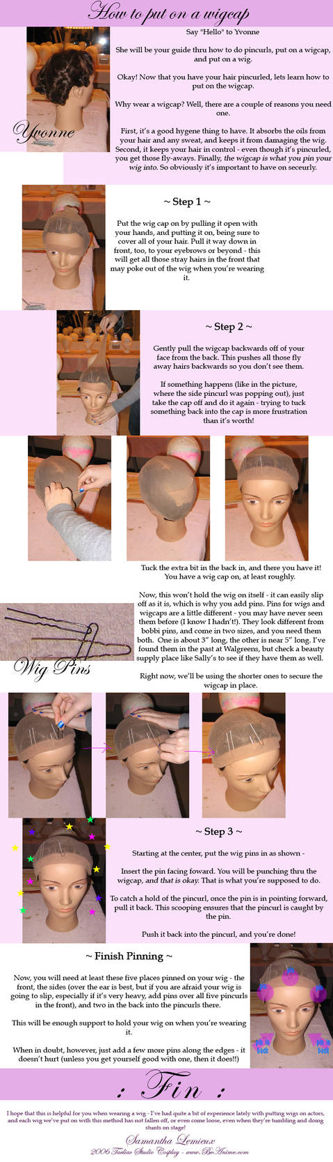how to put on a wig cap