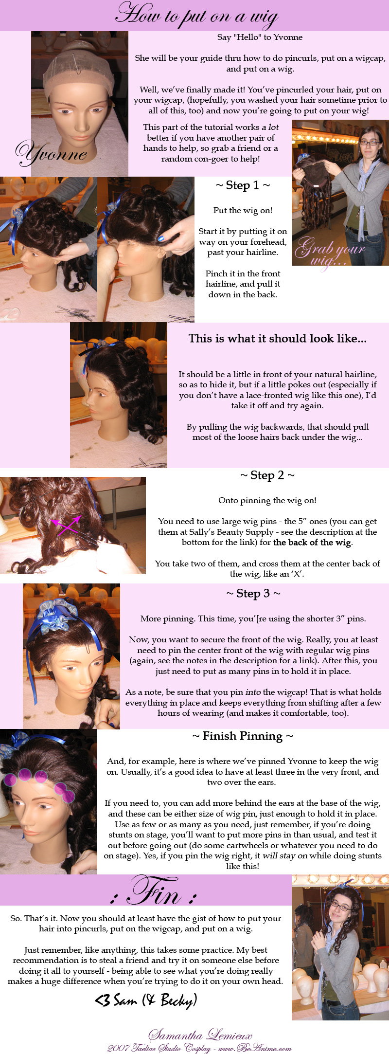 Tutorial: How to put on a wig