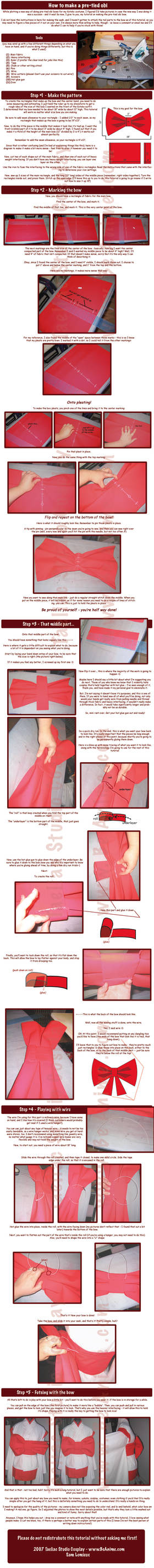 Tutorial: Pre-Tied Obi