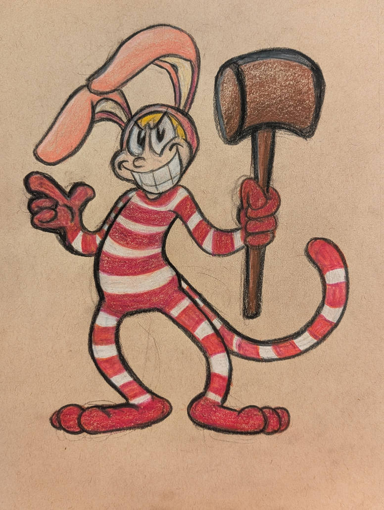 Pink Rabbit Clown by Kohobee on DeviantArt