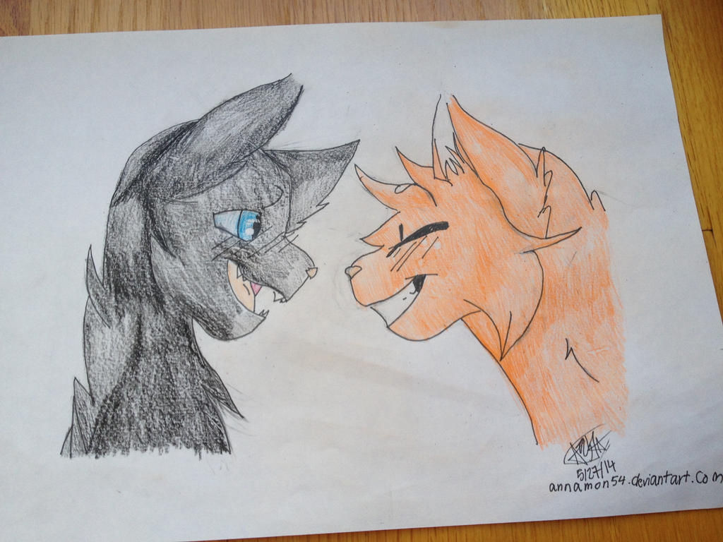 Ashfur x Squirrelflight by annamon54 on DeviantArt