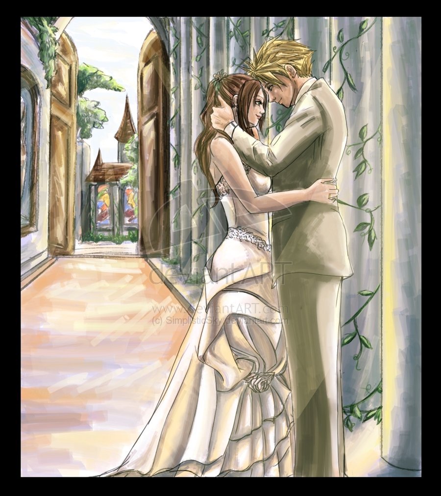 Cloud and Aerith June Wedding