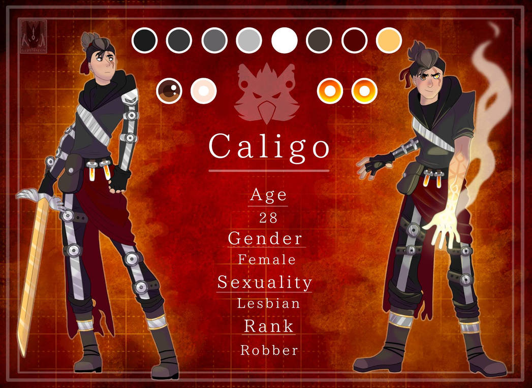 Caligo Language Caligo's ref sheet by TJillustrationDA on DeviantArt