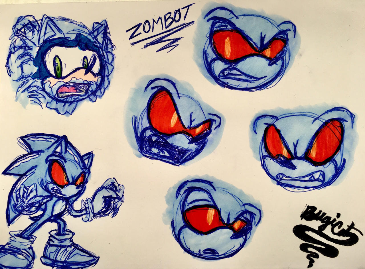 Sonic the zombot by BubbleChip on DeviantArt