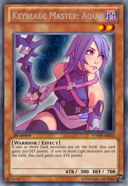 kingdom hearts yugioh cards Kingdom Hearts Square Enix Art Museum From the Metal Raiders set Key Wielders - A Kingdom