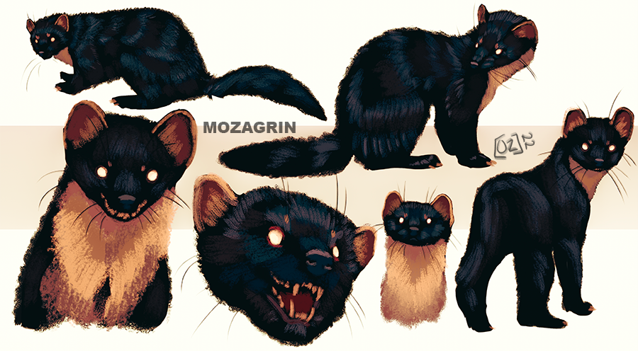 Weasels by MozaGrin on DeviantArt