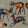 Bovid Creature Concept Doodles