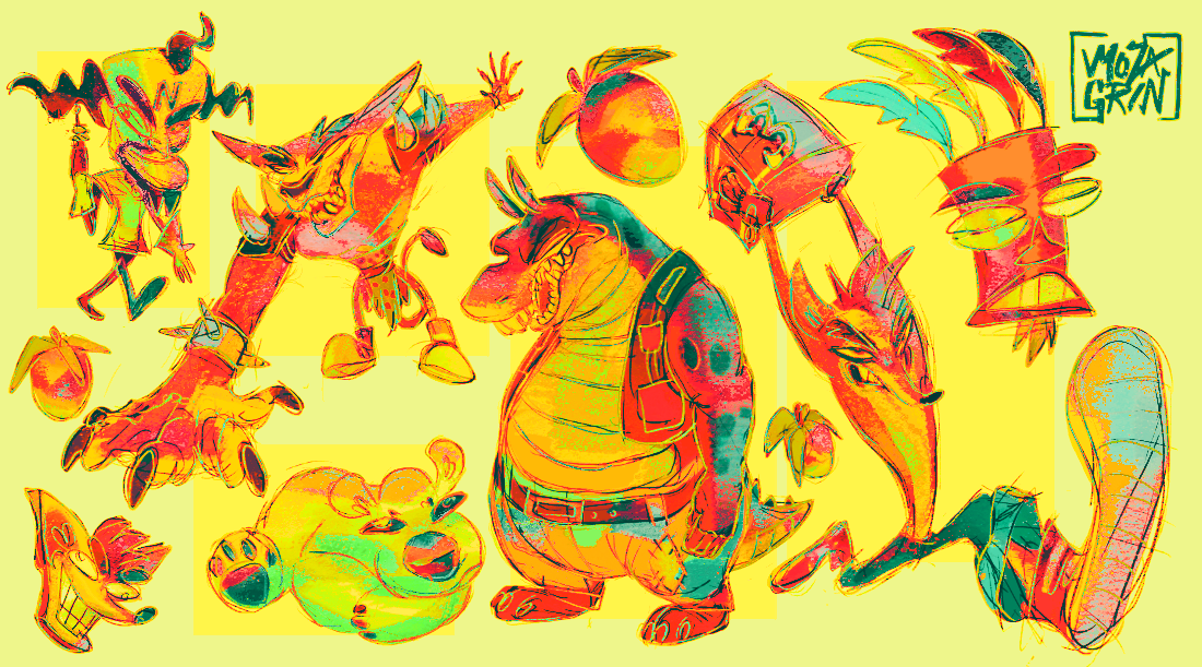 Crash Bandicoot Fanart Sheet
