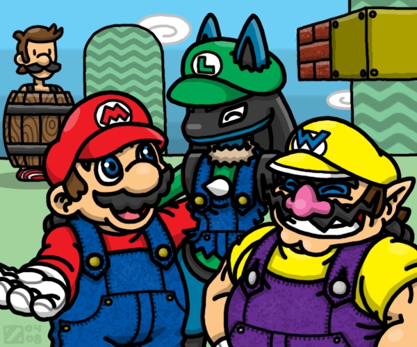 Super -ario Bros. by professorhazard