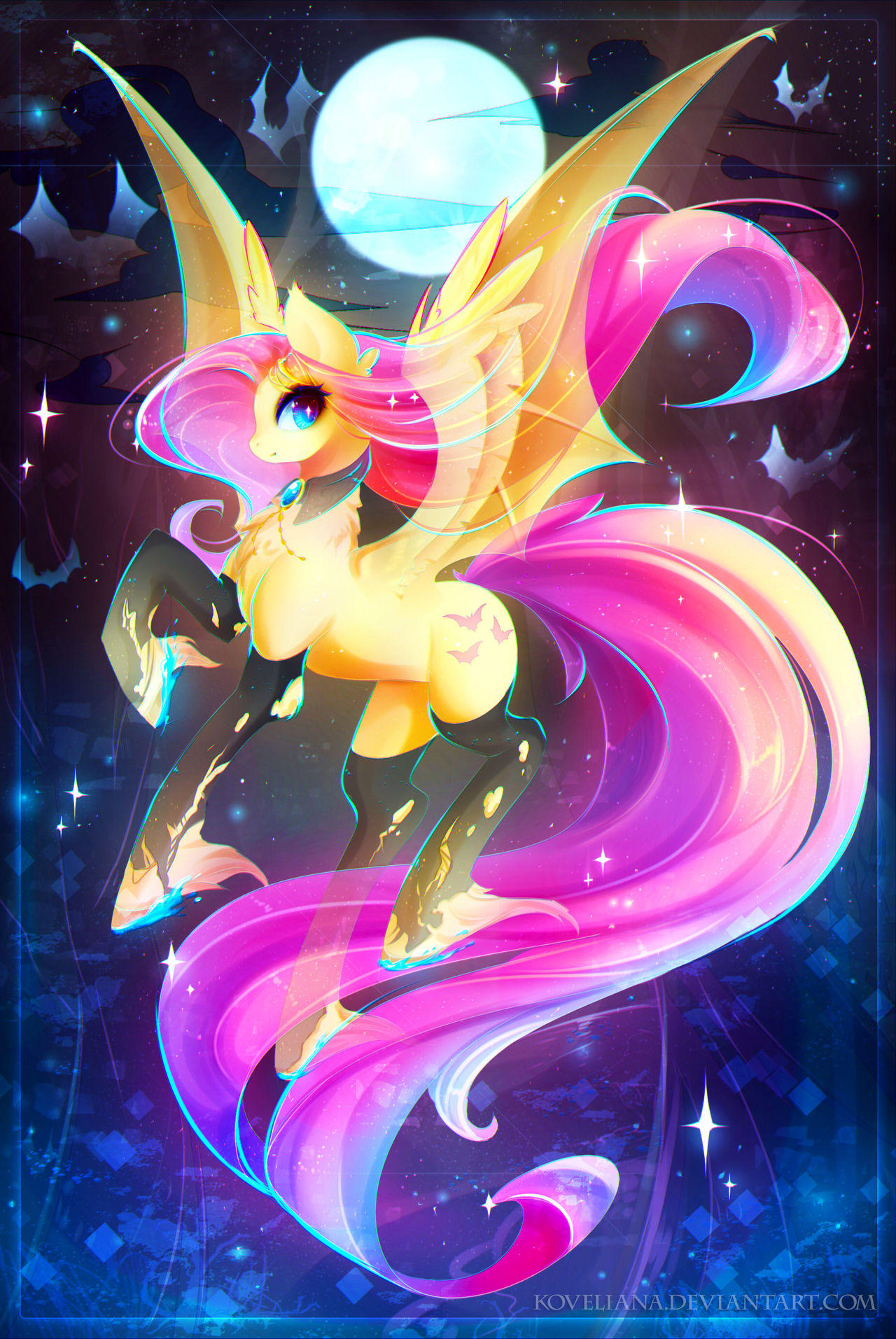 Flutterbat Designs FlutterBat by Koveliana on DeviantArt