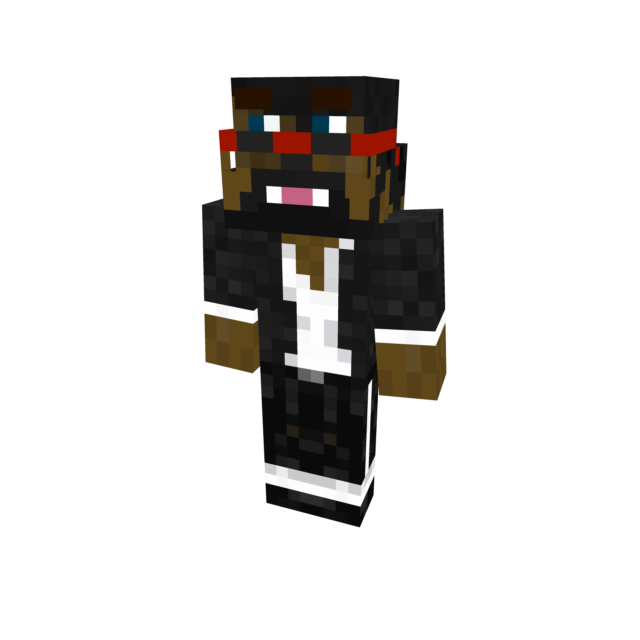 Minecraft skin: CaptainSparklez as a Bacca