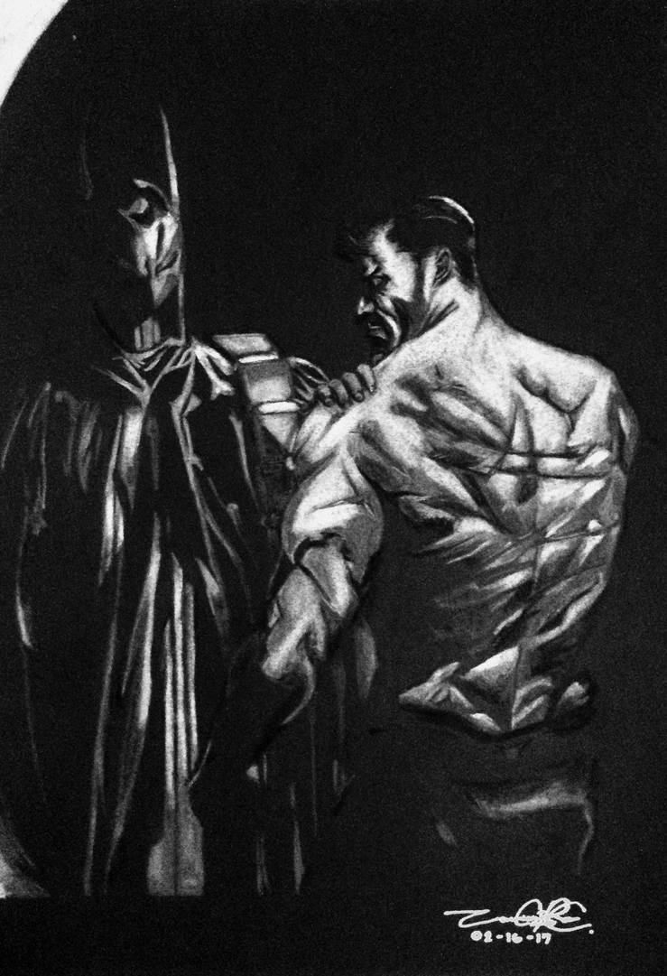 Batman Scared Back Batman scars by CcousART on DeviantArt