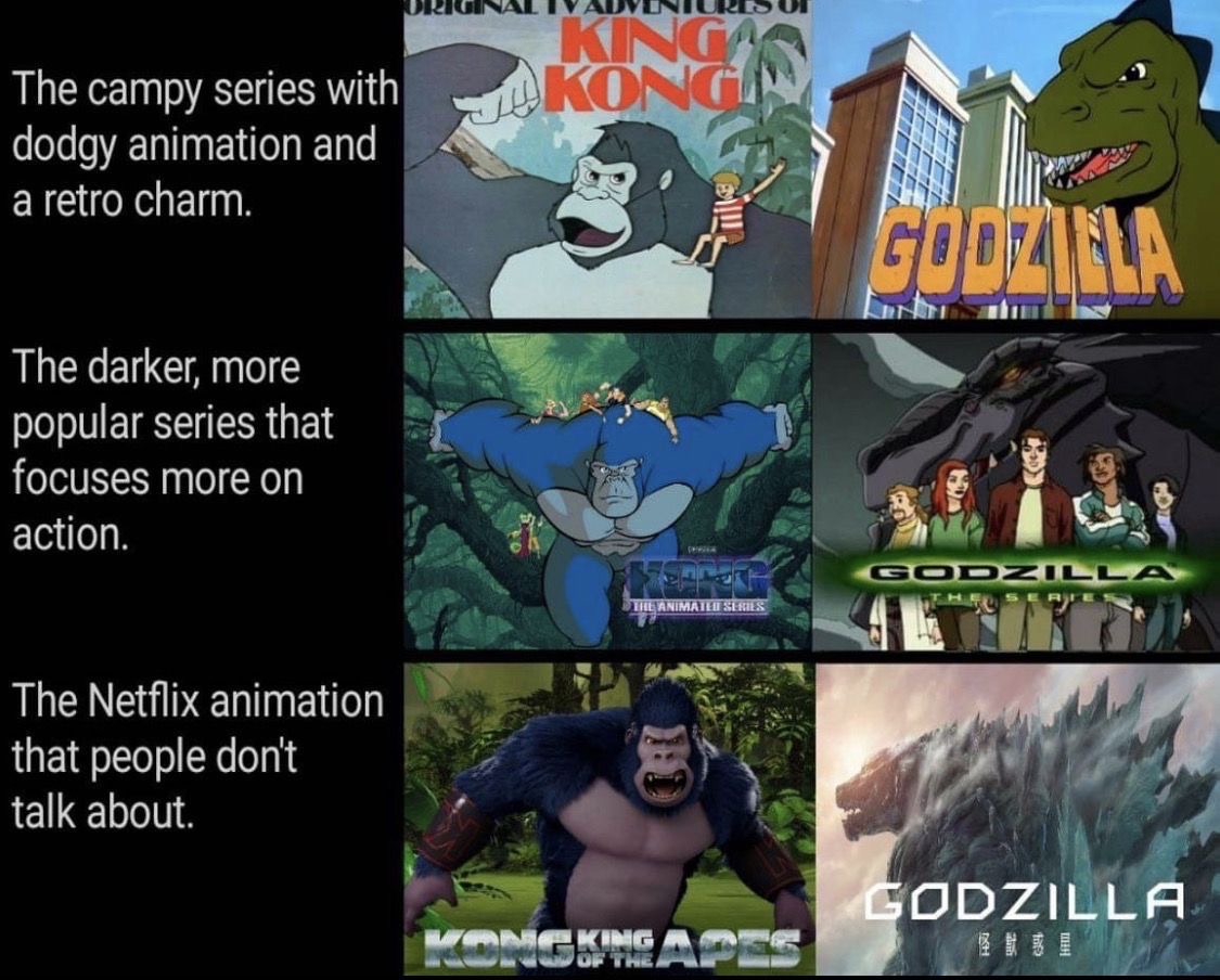 Godzilla and Kong cartoons by CoolEmma03 on DeviantArt