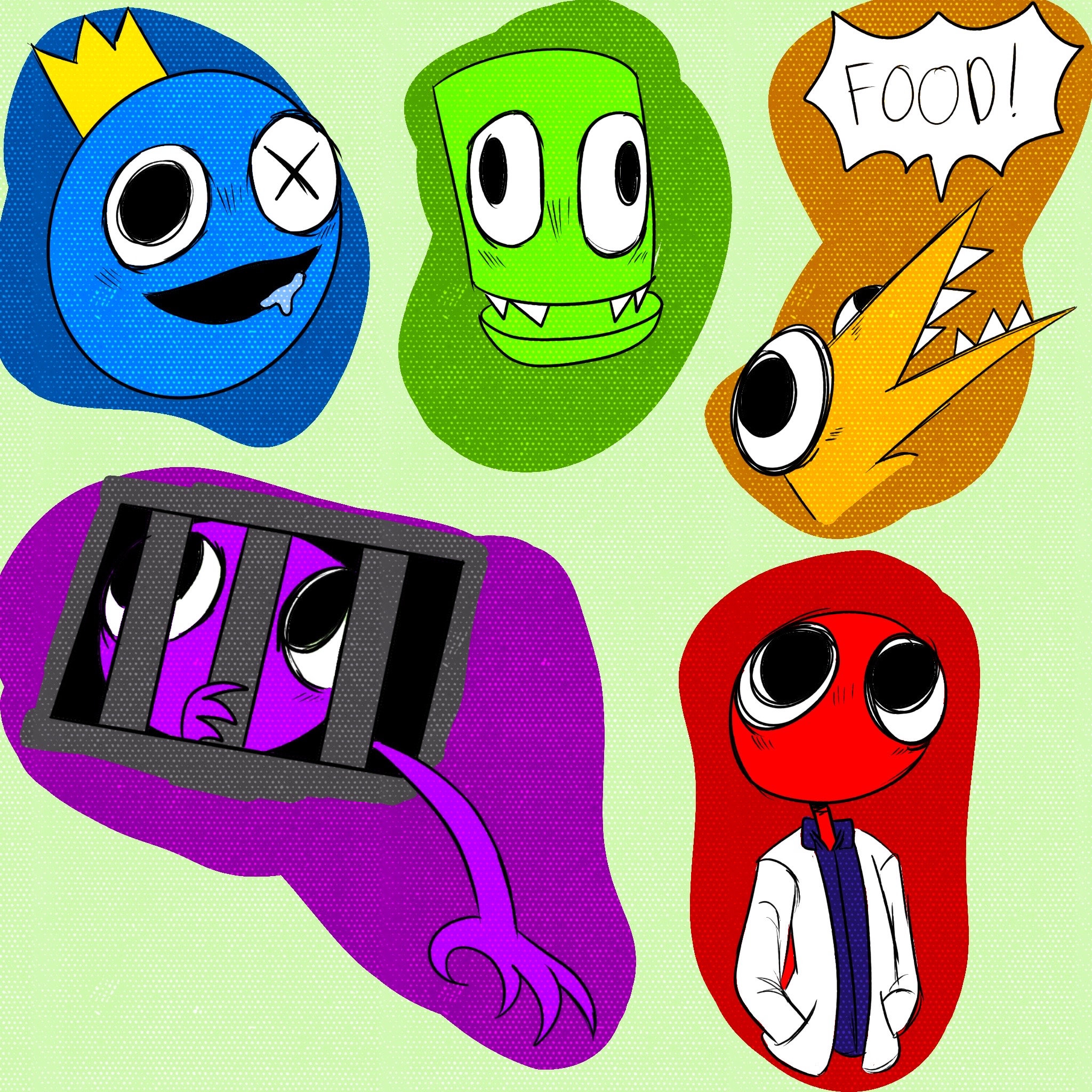 Rainbow friends roblox  Friends wallpaper, Rainbow, Drawings of