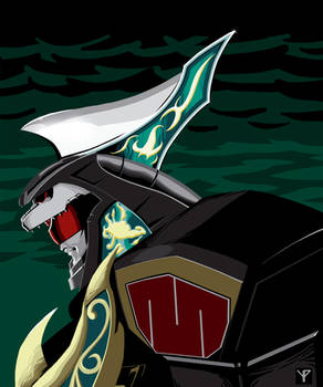 Gouryujin aka Dragonzord in Fight. Mode