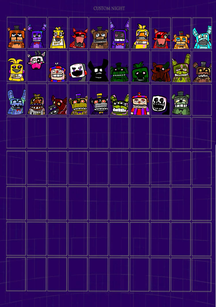 Custom art style ucn roster by NeonGengar on DeviantArt