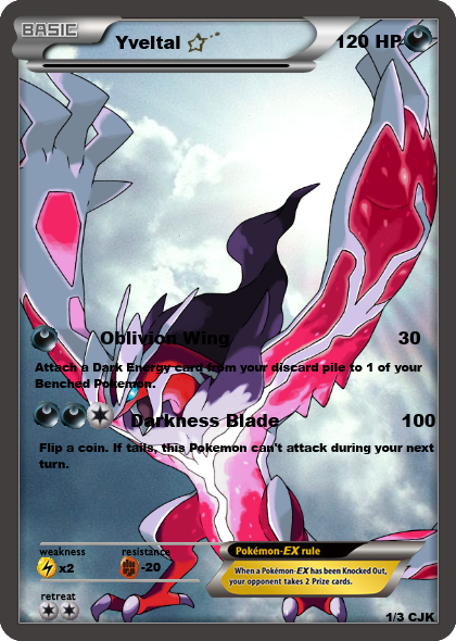 Pokemon Shiny Yveltal Card pokemon-shiny-yveltal-card
