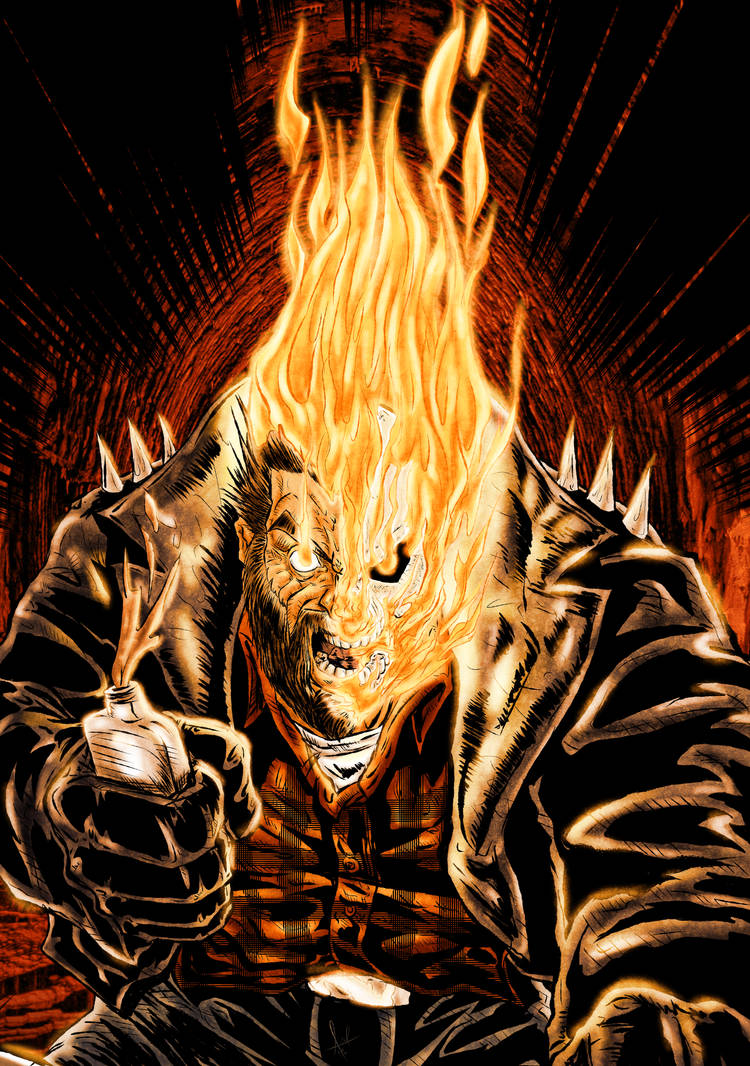 The Burning Rider Colored by azzh316 on DeviantArt