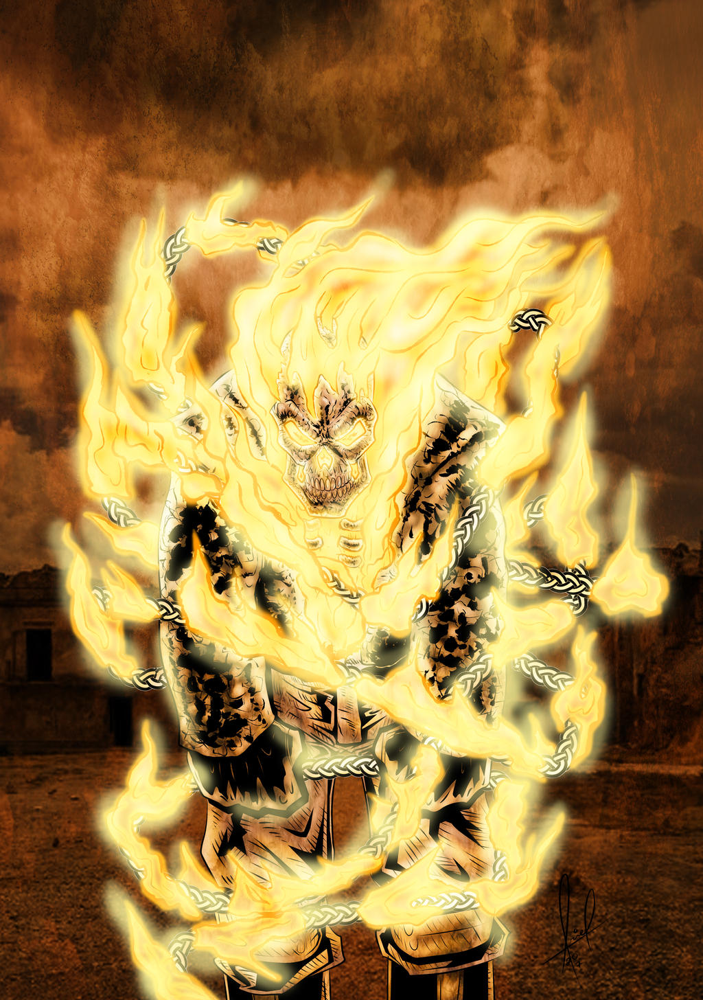 Ghost Rider SoV fire chains colors by azzh316 on DeviantArt
