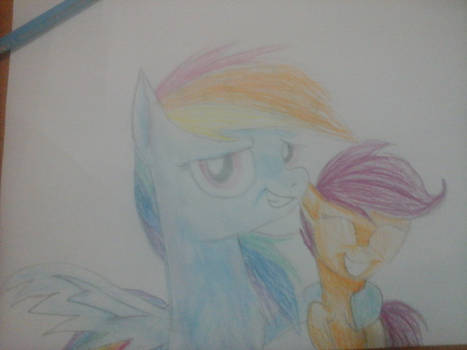 Request~ Rainbow Dash and Scootaloo