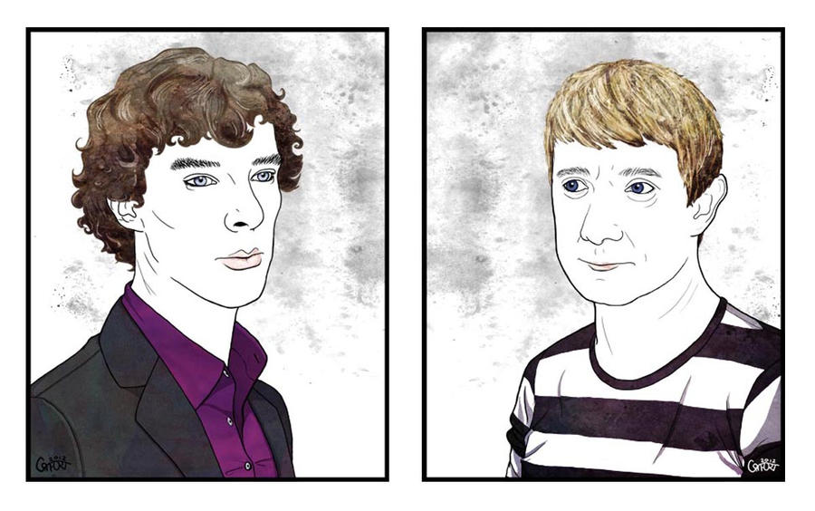 Sherlock and John portraits