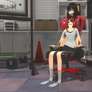Fer Chair and Connie Flattened