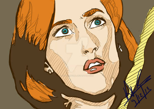 Dana Scully quick sketch