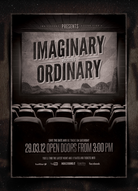 Vintage Cinema Poster Template