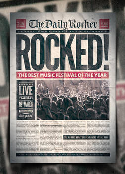 Grunge Newspaper Poster Template Vol. 2
