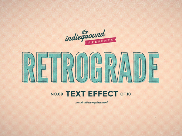 Retro Vintage Text Effect No.9