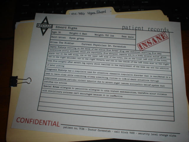Arkham Asylum Patient File.pdf Arkham Asylum Patient Record by colorbling on DeviantArt