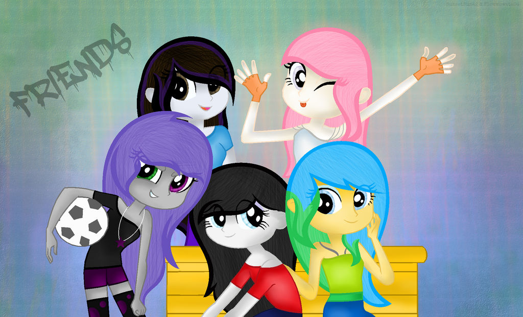Friends All Together by SunsetSun42 on DeviantArt