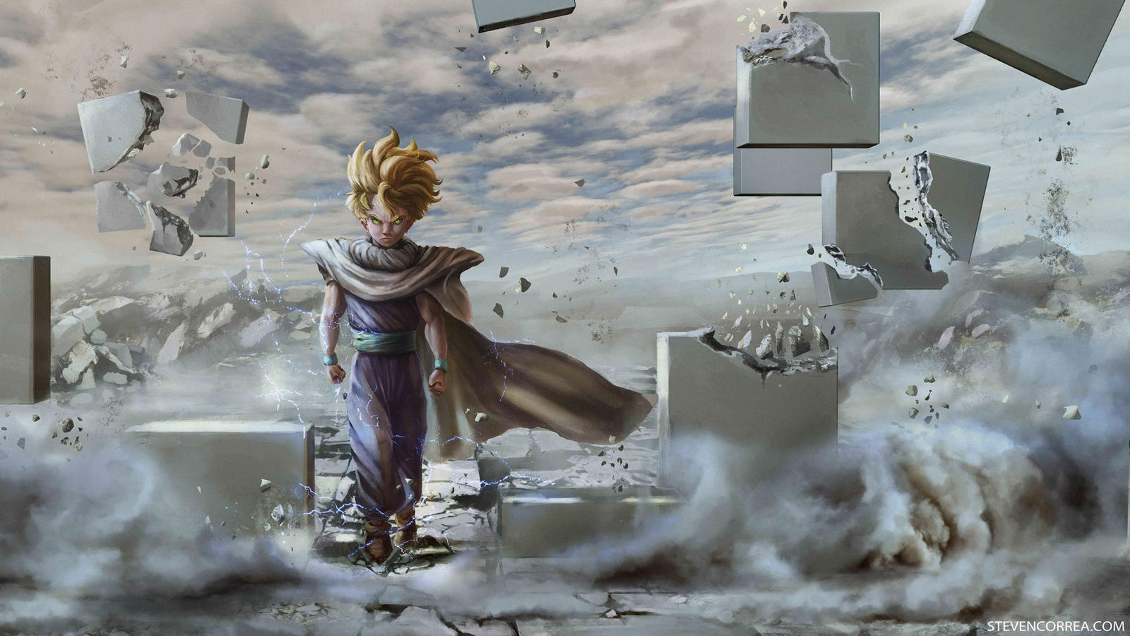 Gohan Writing Gohan by StevenCorrea on DeviantArt