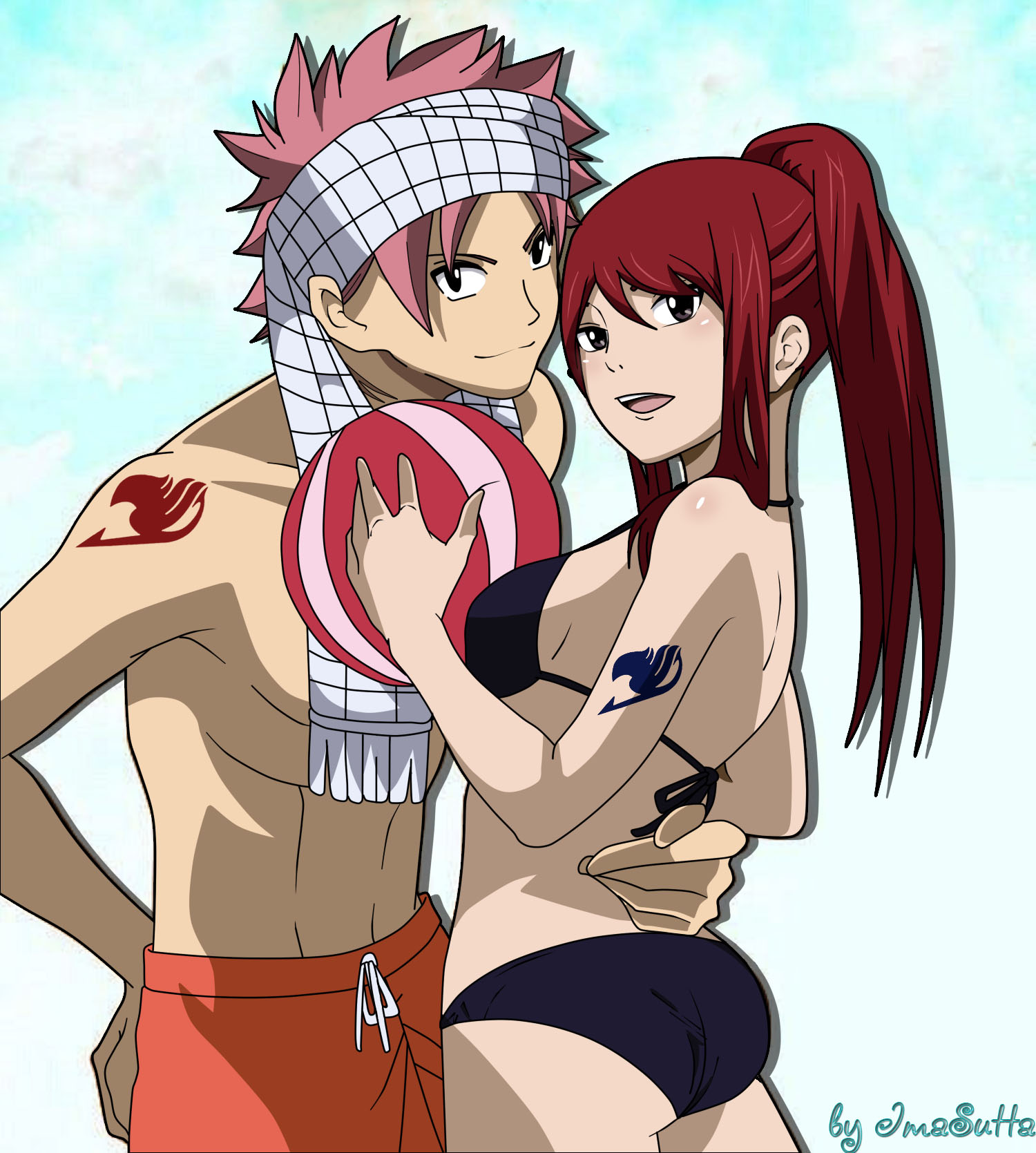 Natsu and Erza