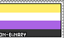 Non-Binary gender pride 1 stamp