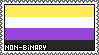 Non-Binary gender pride 1 stamp