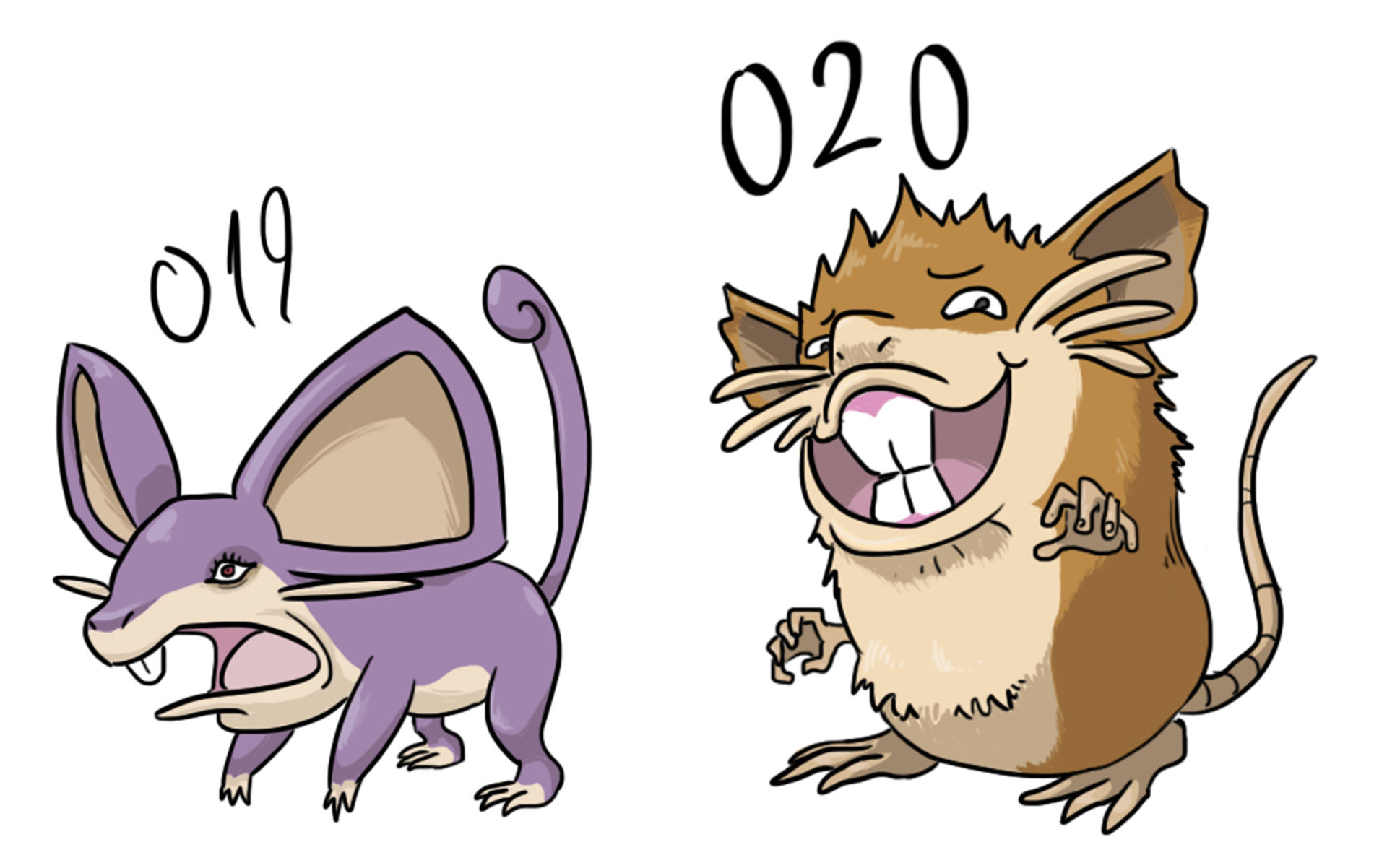 Angry Rattata Rattata line but wrong by MaNtoSastO on DeviantArt