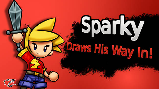 Sparky Draws His Way In!