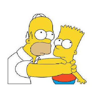 Homer Strangling Bart