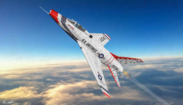 Thunderbird F-100 Flyover