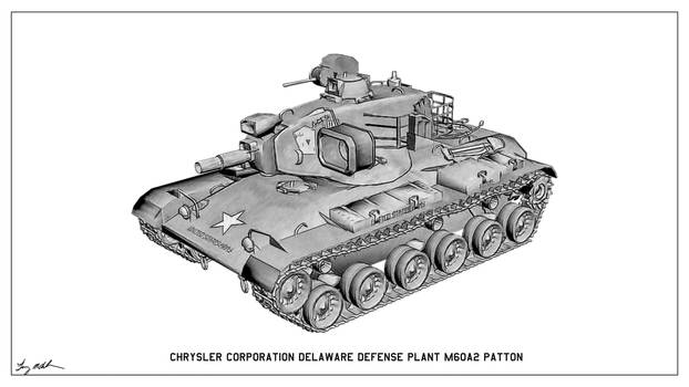 M60A2 Patton Tank Sketch