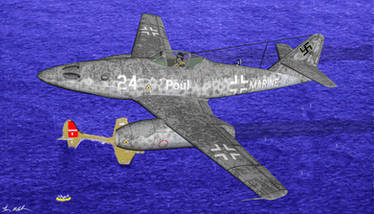 Messerschmitt Me-262T Swallow Kriegsmarine Art