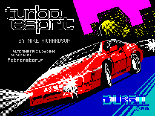 Turbo Esprit Alternative Loading Screen by Retronator