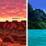 Tiny landscapes triptych