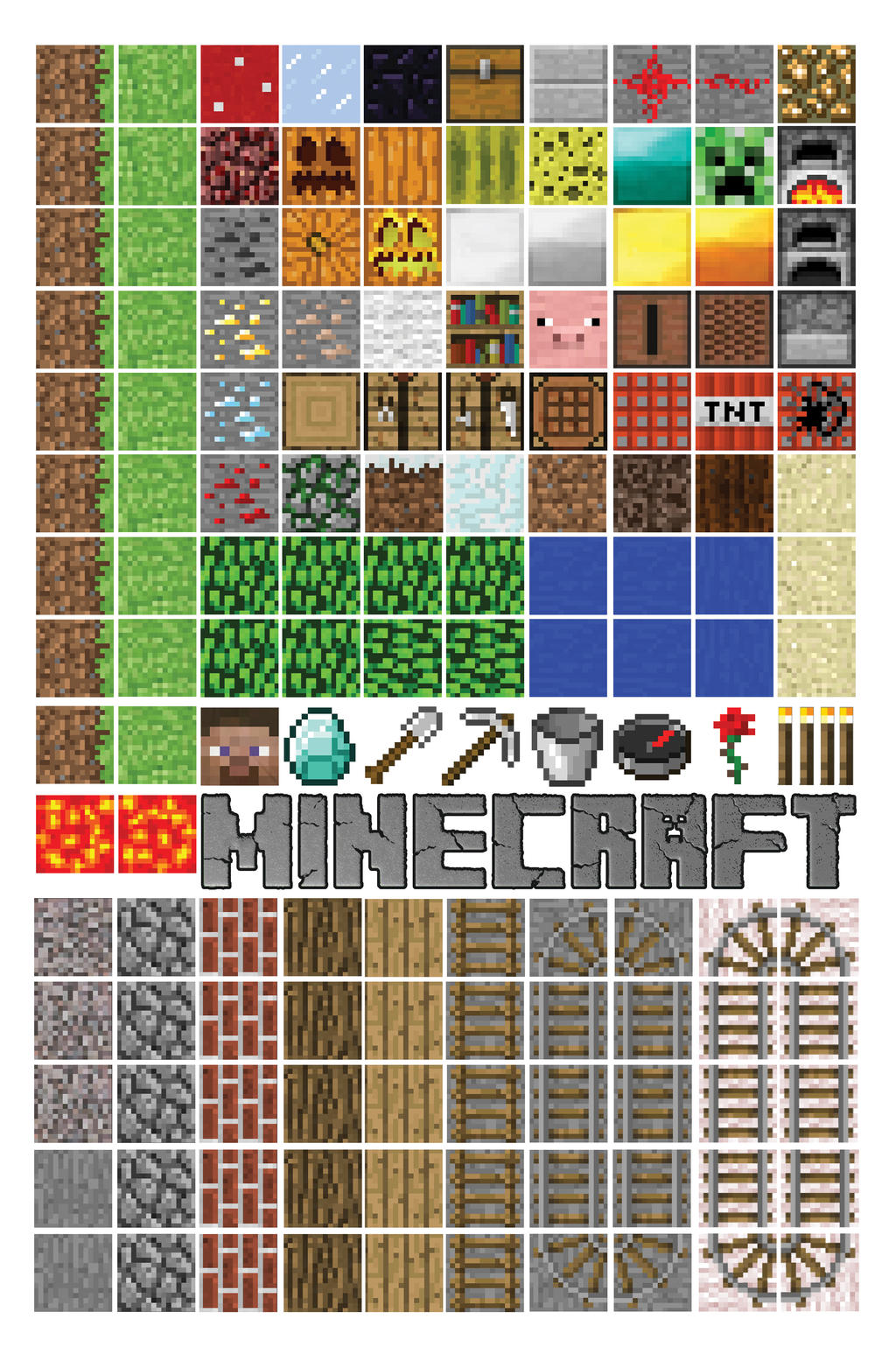 Minecraft Mgnet Minecraft Magnet Set by NickDClements on DeviantArt